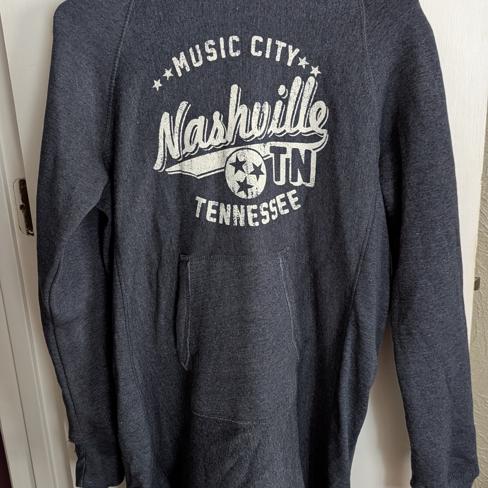 Nashville Souvenir MV Sport Gray Hoodie Dress Large